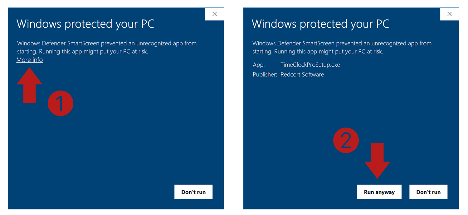 Windows security alert